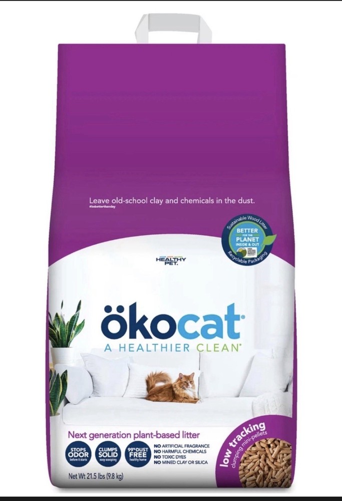 Okocat Next Generation, Low Tracking, Plant Based Cat Litter
