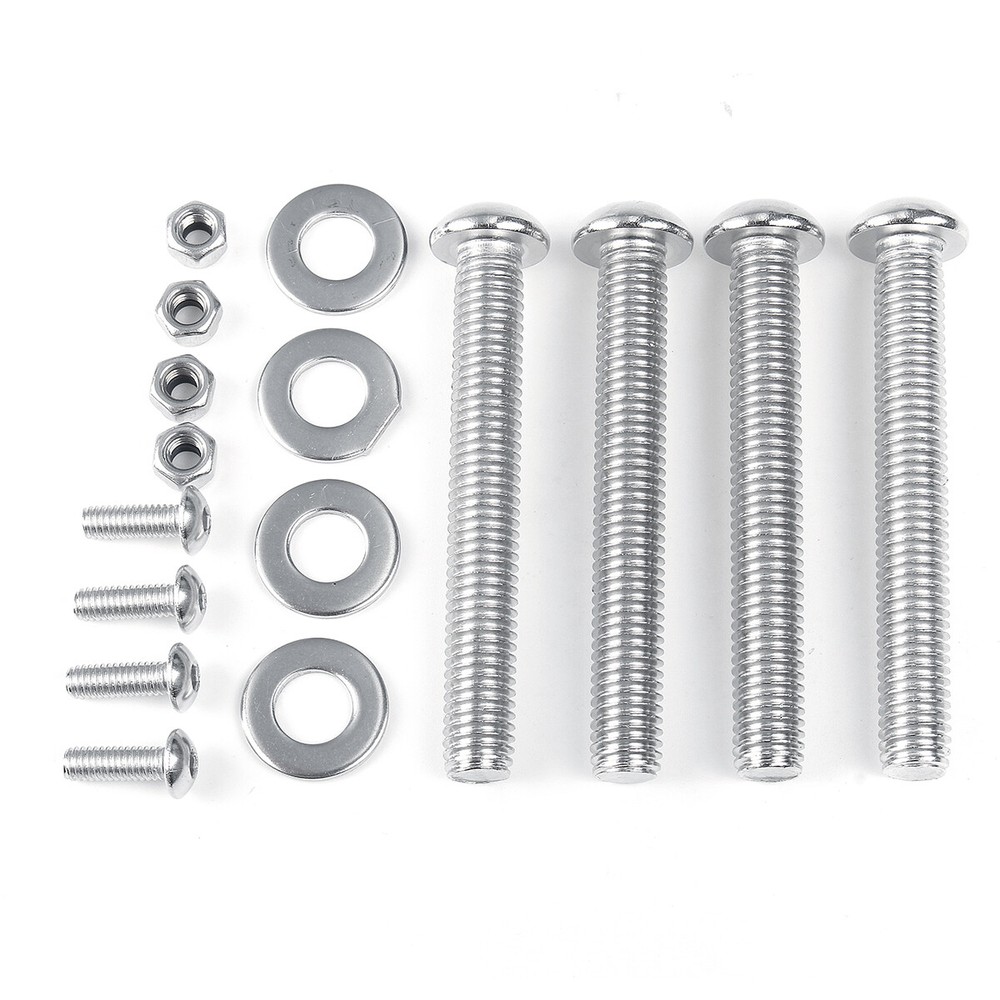 Universal Motorcycle Side Saddle Bag Support Bars Adjustable Mount Bracket Rack