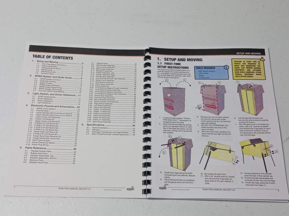 RUSH, PRO, STERN, SERVICE AND OPERATION MANUAL