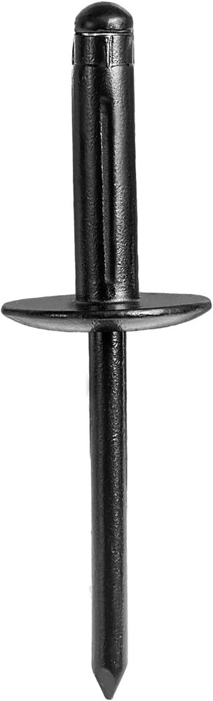 ALL Black 3/16" X 1Large Flange Tri-Fold Exploding Aluminum Pop Rivets 50Pcs