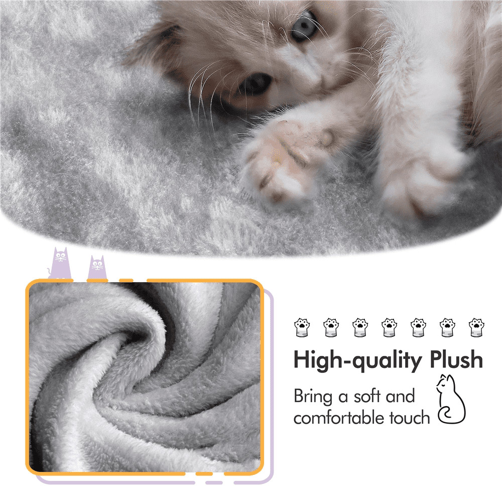 Multi-level Small Cat Tree Tower with Condo, Light Gray