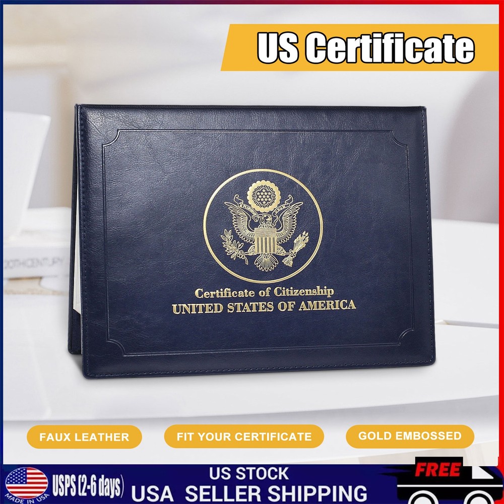 Padded Citizenship Certificate Holder - Secure Storage and Professional Display