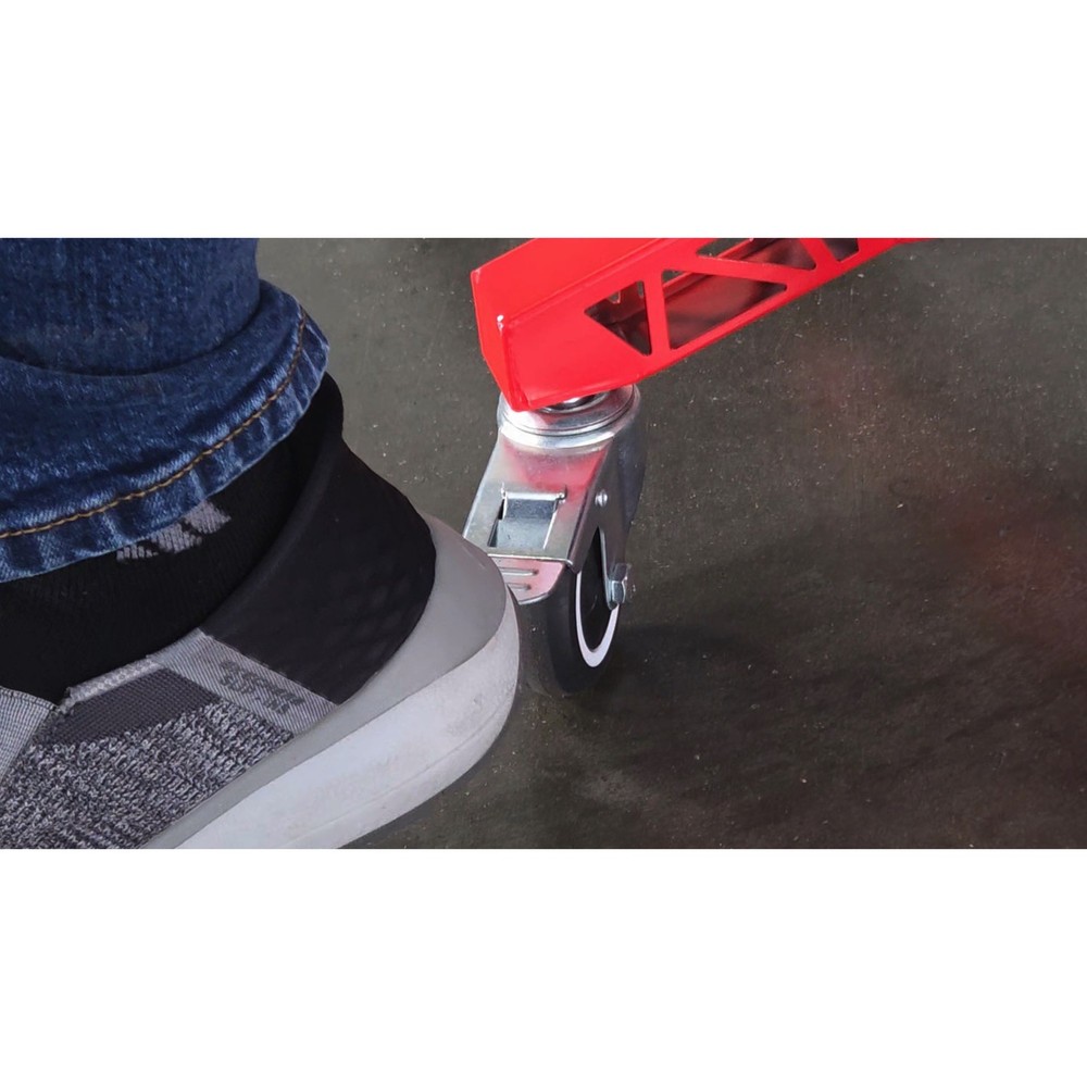 Powerbuilt Professional Adjustable 5 Leg Rolling Work Seat - 620684ECE