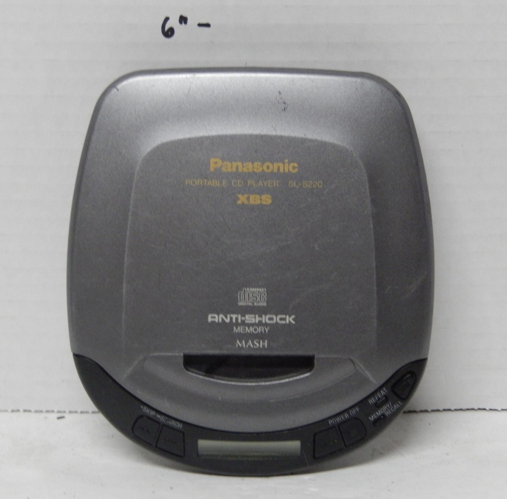 Panasonic Portable Compact Disc CD Player SL-S220 CD-R CD-RW HTF Tested WORKS