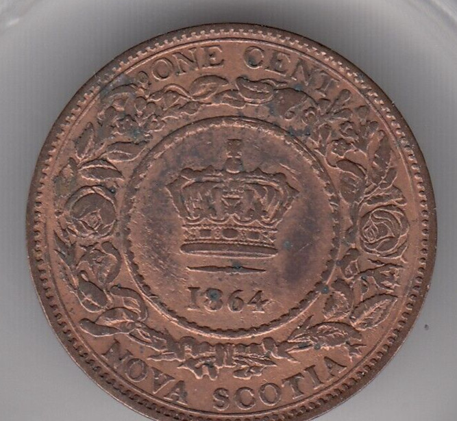 1864 Nova Scotia One Cent Coin   C6