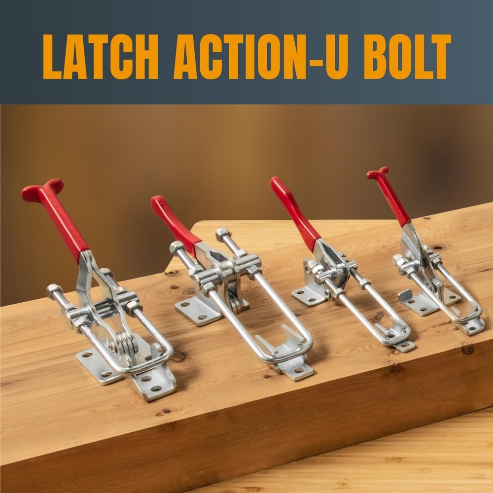 POWERTEC Latch-Action Toggle Clamp, 2000 lbs Capacity, 40341(20306)