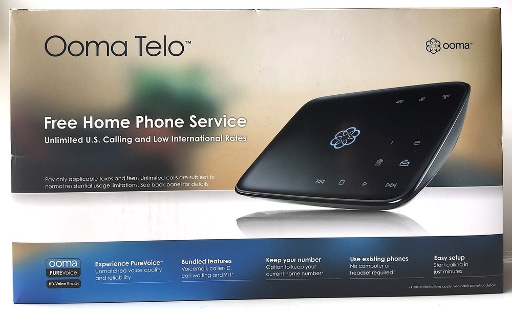 Ooma Telo Free Home Phone Service... NEW!