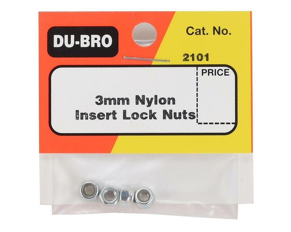 DuBro 3mm Nylon Insert Lock Nuts (4) [DUB2101]