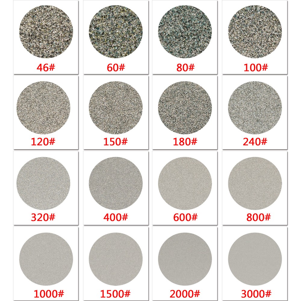 12" inch Grit 46-2000 Diamond Grinding Discs Abrasive Flat Lap Disk Stone Tools