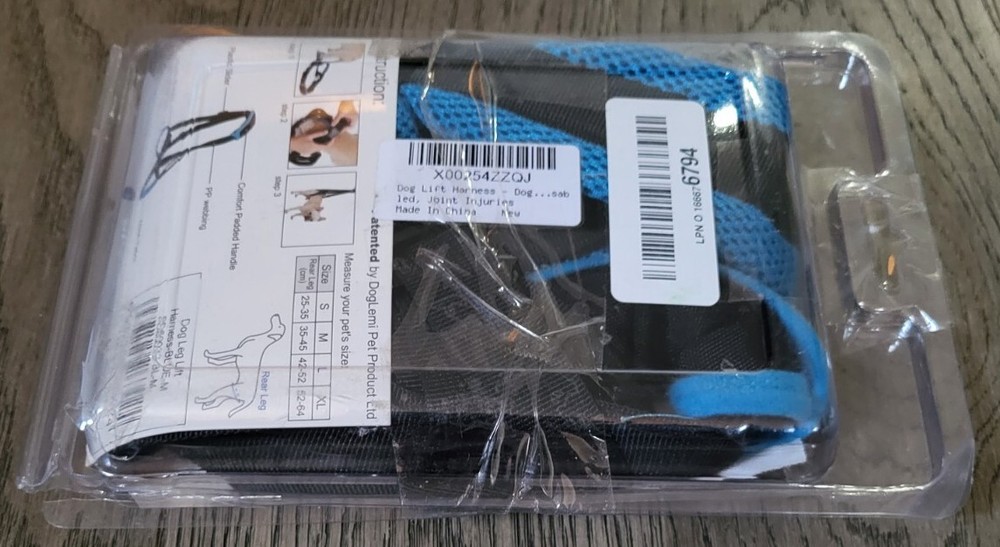 Doglemi Dog Lift Support Harness Rear 2 Leg Sling Strap Size Medium - Adjustable