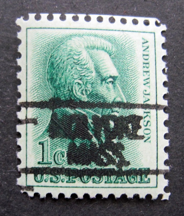Sc # 1209 ~ 1 cent Andrew Jackson Issue, Precancel, HOLYOKE MASS. (be3)