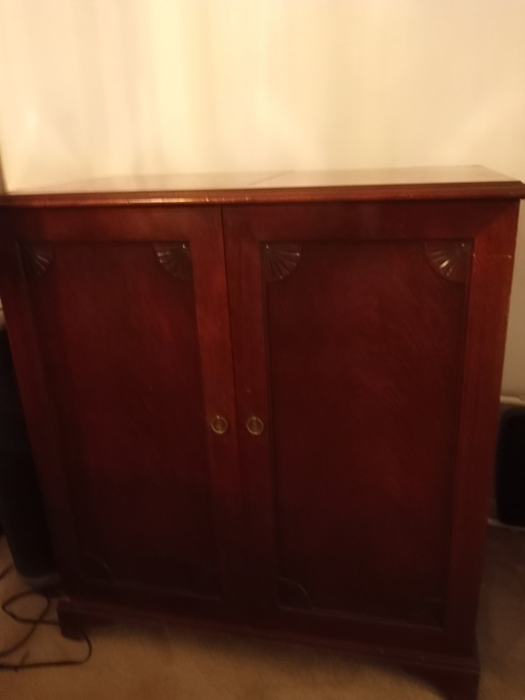 Record Player Stand with Vinyl Storage