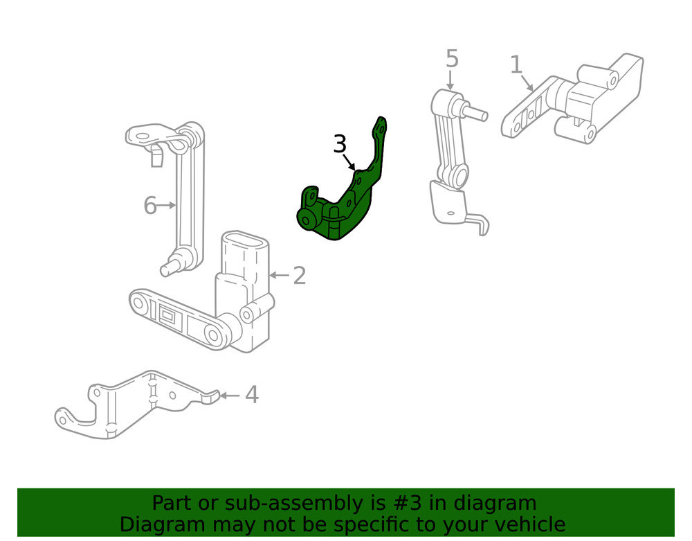 Genuine BMW Level Sensor Mount Bracket 37-14-6-872-824