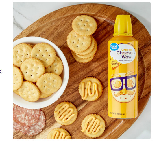(2 pack) Great Value Cheese Wow! Spray Cheese, Cheddar, 8 oz...