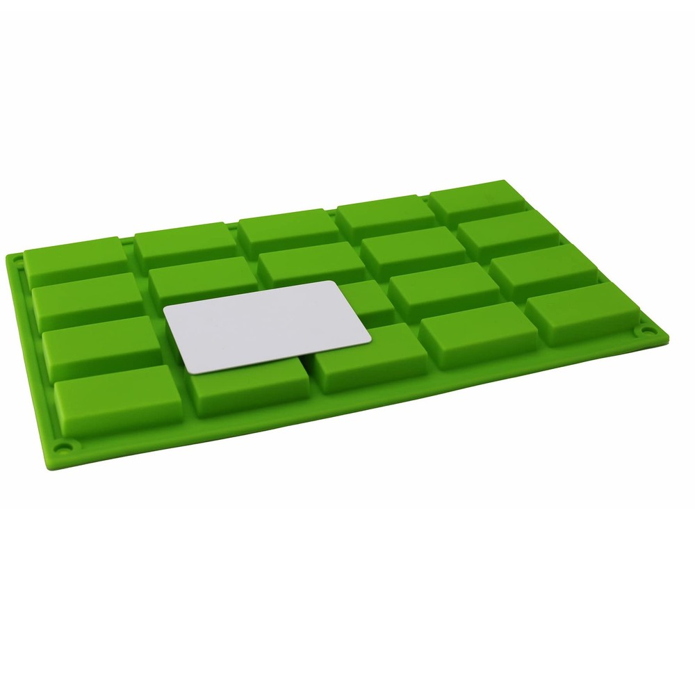 Rectangular Mini Guest Soap Chocolate Candy Mold Sample Soap Silicone Mold 20cav