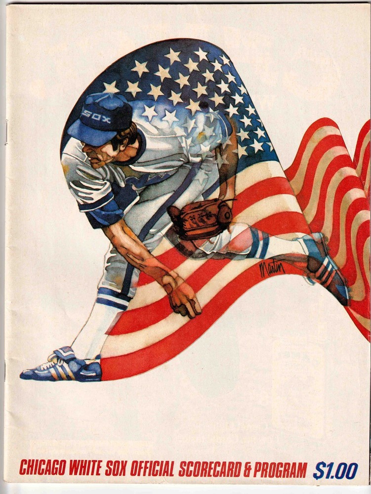 1981  White Sox-Brewers Program & Score Card Comiskey Unscored Harold Baines
