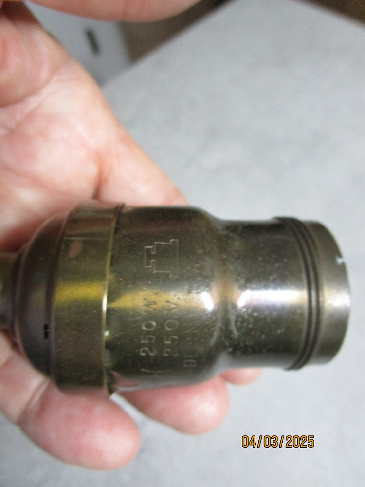 ANTIQUE   H&H      HART & HEDGEMAN FATBOY PADDLE SWITCH SOCKET