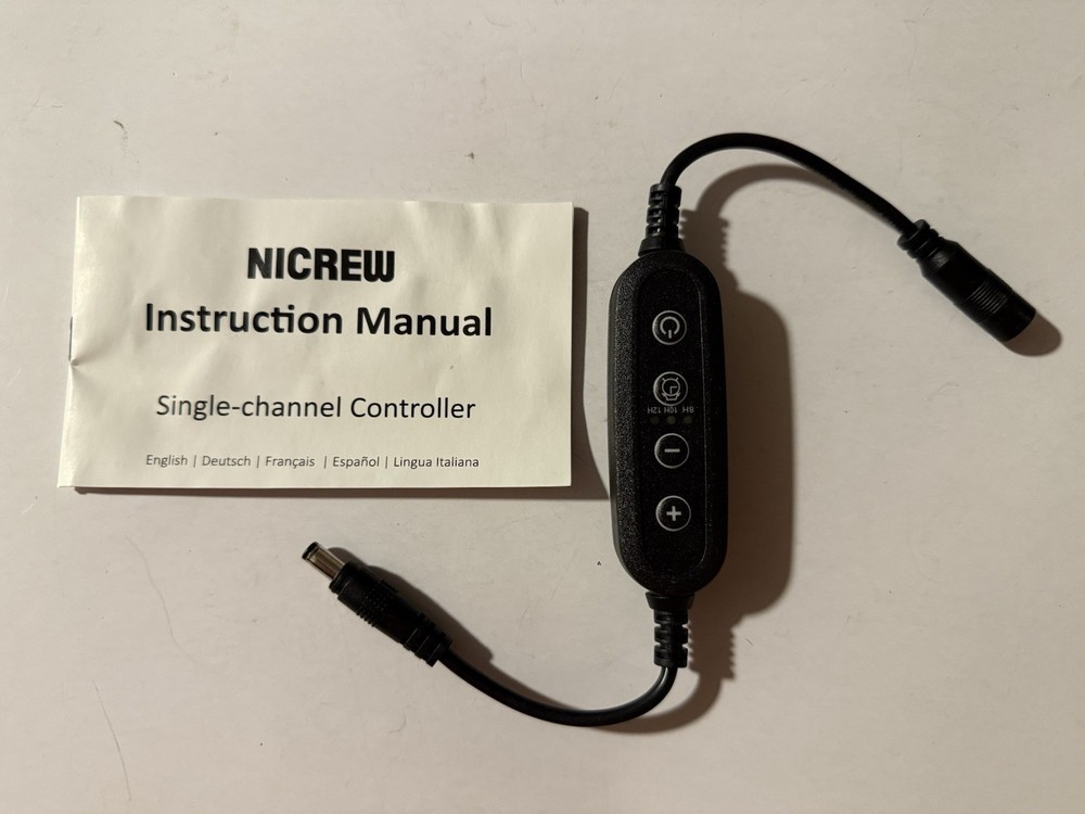 NICREW Aquarium Light Timer&Dimmer, Easy to Program Fish Tank Light Controller