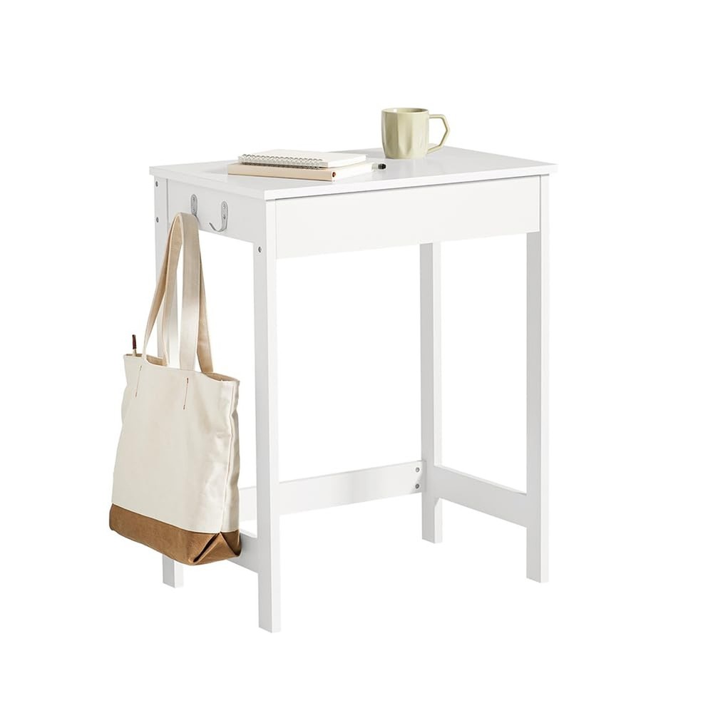 Haotian Small Desk with Drawers, Mini Writing Table, Vanity Table Computer Wo...