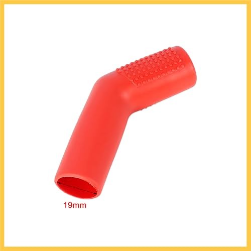 Universal Red Gear Shift Shifter Boot Protector Cover Rubber Pad Cylindrical