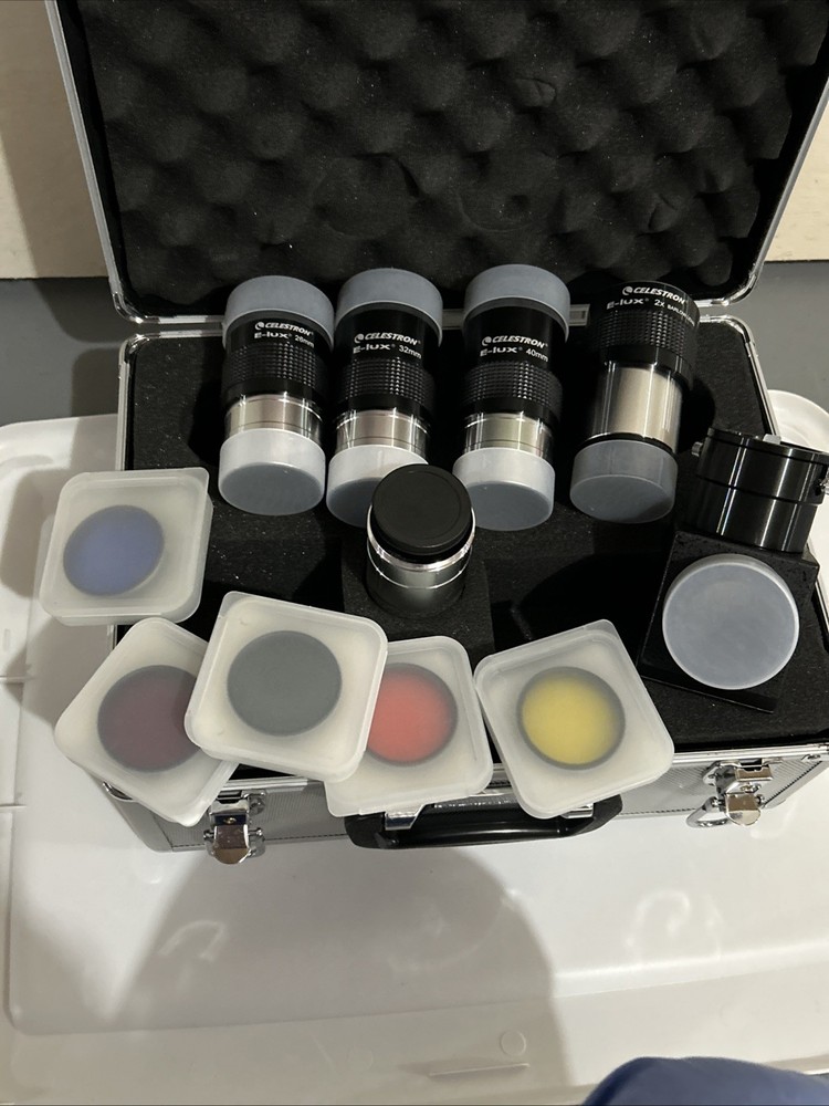Celestron E-Lux Telescope 2” Lenses Kit with Hard Case . NEW !!!
