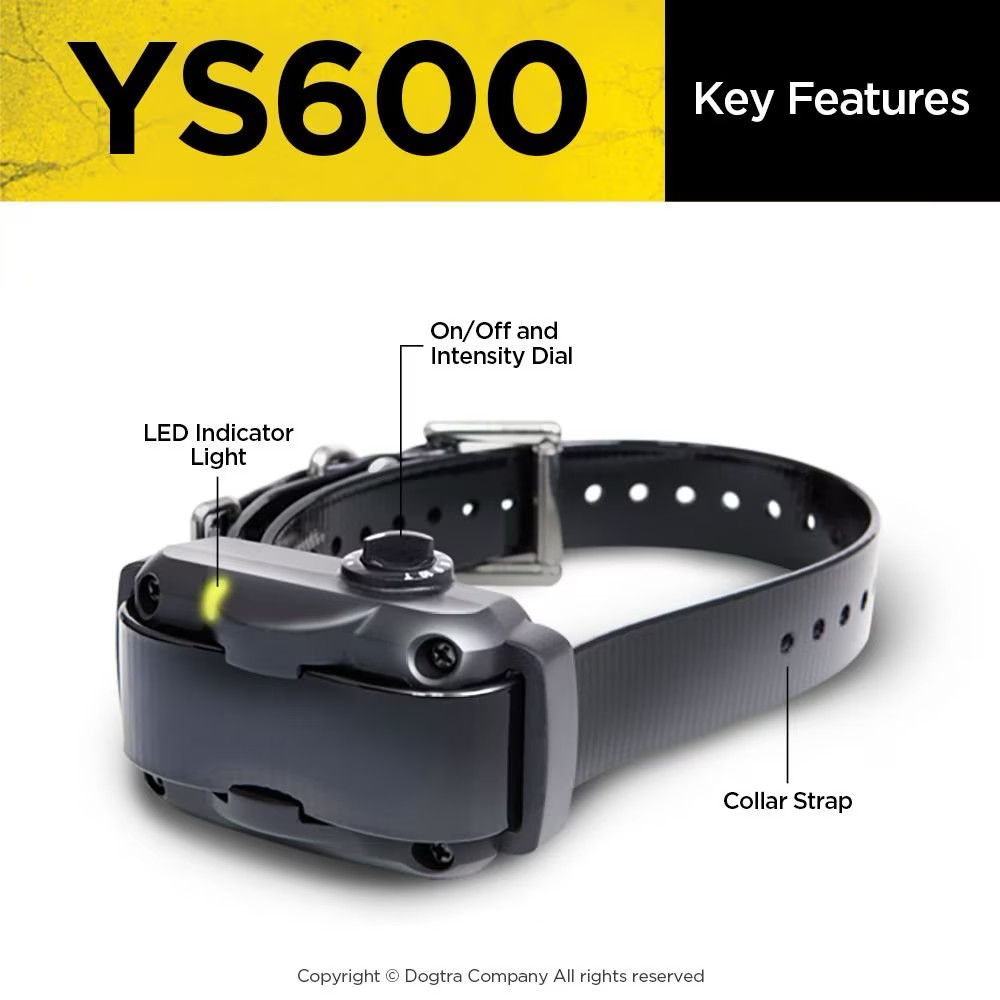 Dogtra YS600 Rechargeable Adjustable No Bark Collar