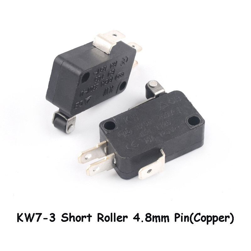 Micro Limit Switch SPDT Microswitch Roller Lever Arm Actuator 4.8mm 6.3mm Pin