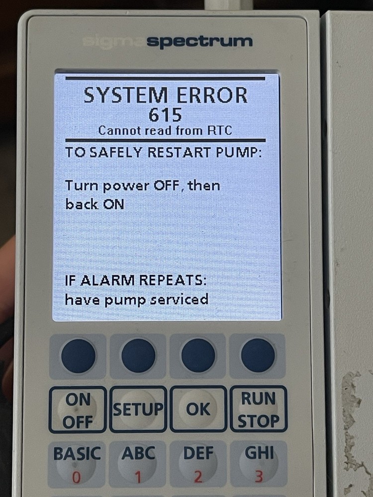 Baxter Sigma Spectrum Infusion Pump READ
