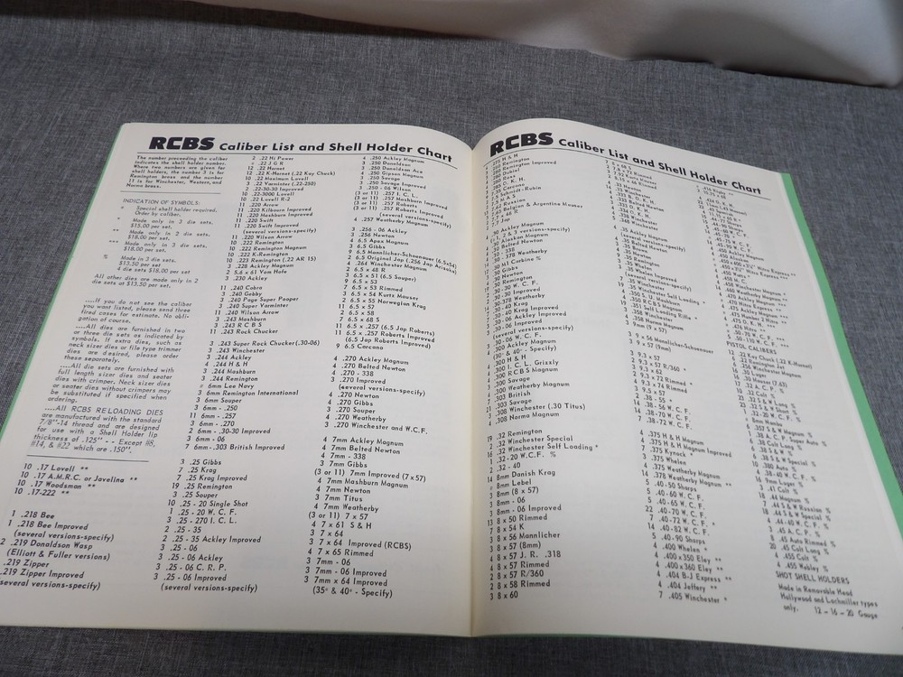 1962 RCBS Precisioneered Reloading equipment Catalog 29 Pages