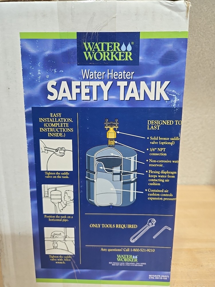 WATER WORKER G-5 Expansion Tank 2-Gallon (For 40 Gallon Water Heaters) Sealed