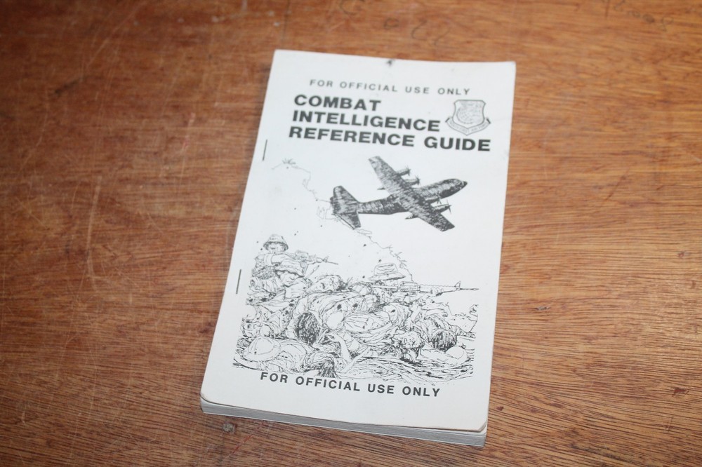 Original Vintage 21th US Air Force Combat Intelligence Guide Official Use Only