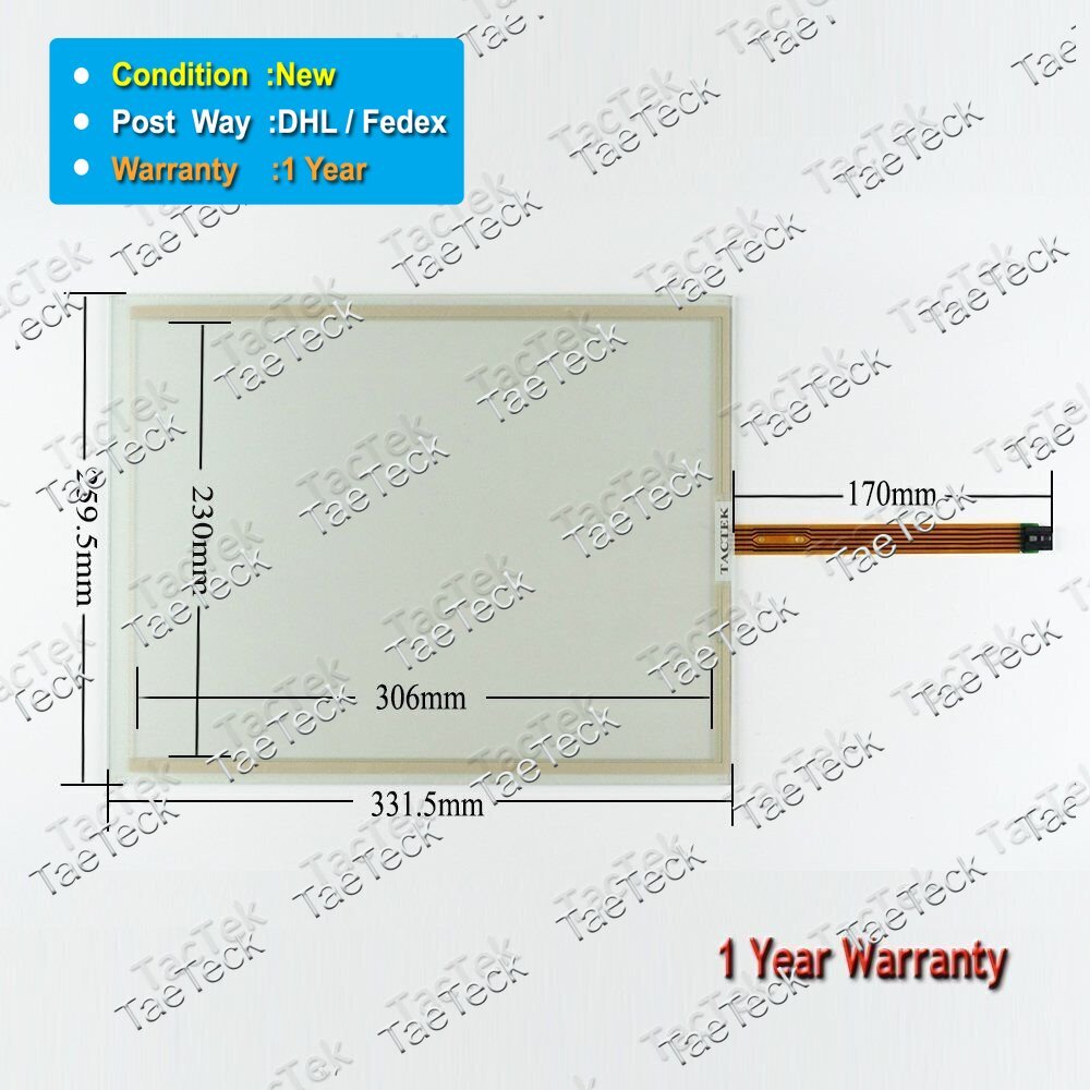Touch Screen Panel for 6AV7861-2AA00-1AA0 Flat Panel 15" TOUCH 3.3mm Thickness #