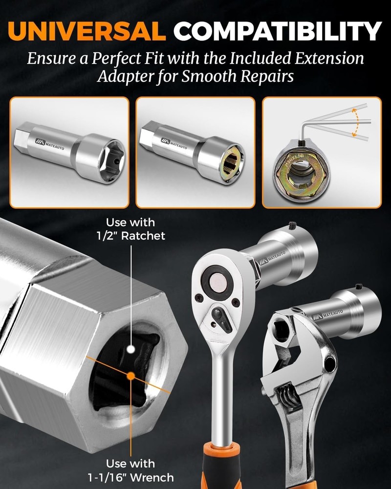 Complete Axle Spindle Repair Kit with Precision Tools for Thread Restoration