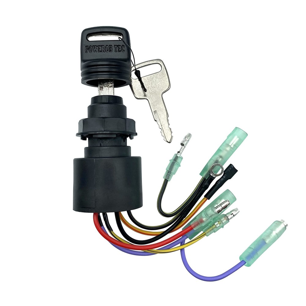 Boat Ignition Switch with Key Replacement for Mercury Mariner Outboard Black