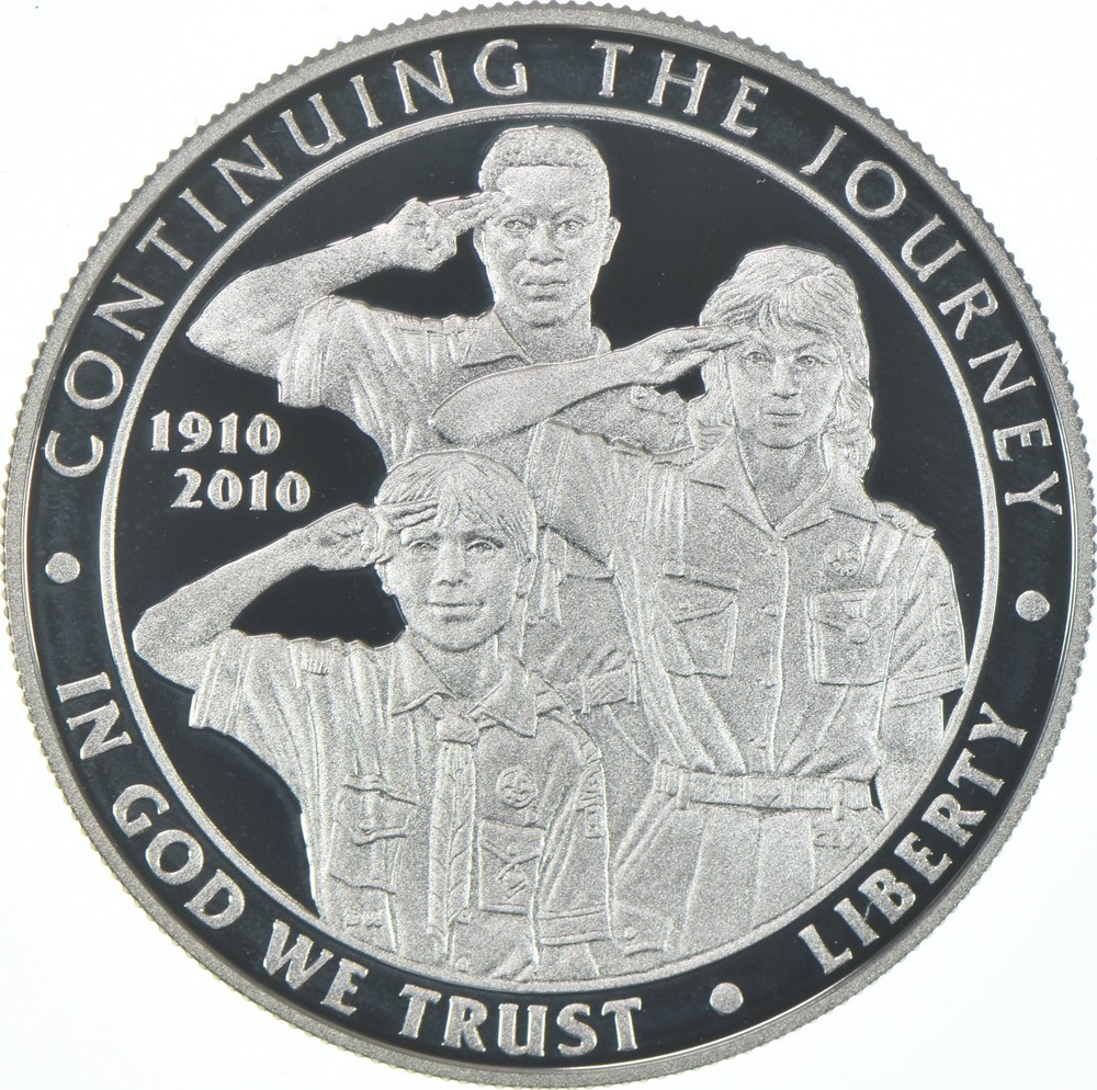 2010-P Proof Boy Scouts Commemorative Silver Dollar $1