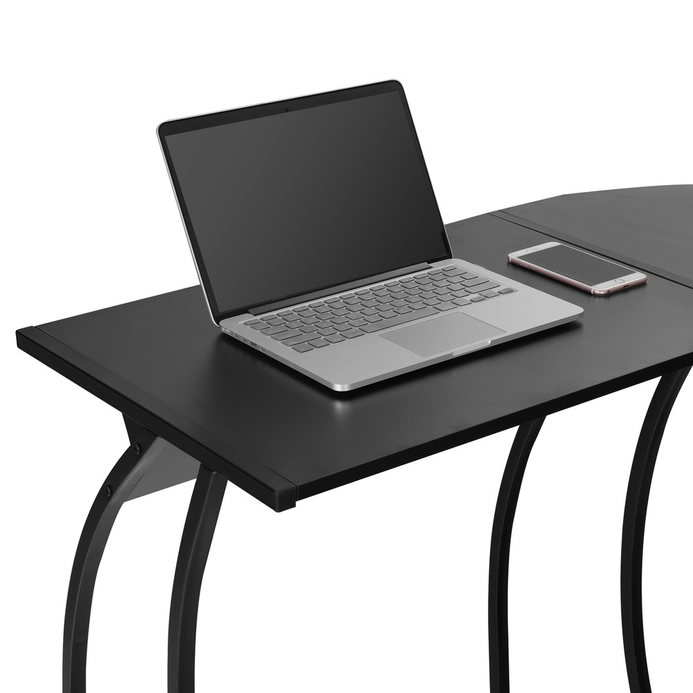 58" L-Shaped Corner Computer Desk PC Laptop Study Table Workstation 3 Colors