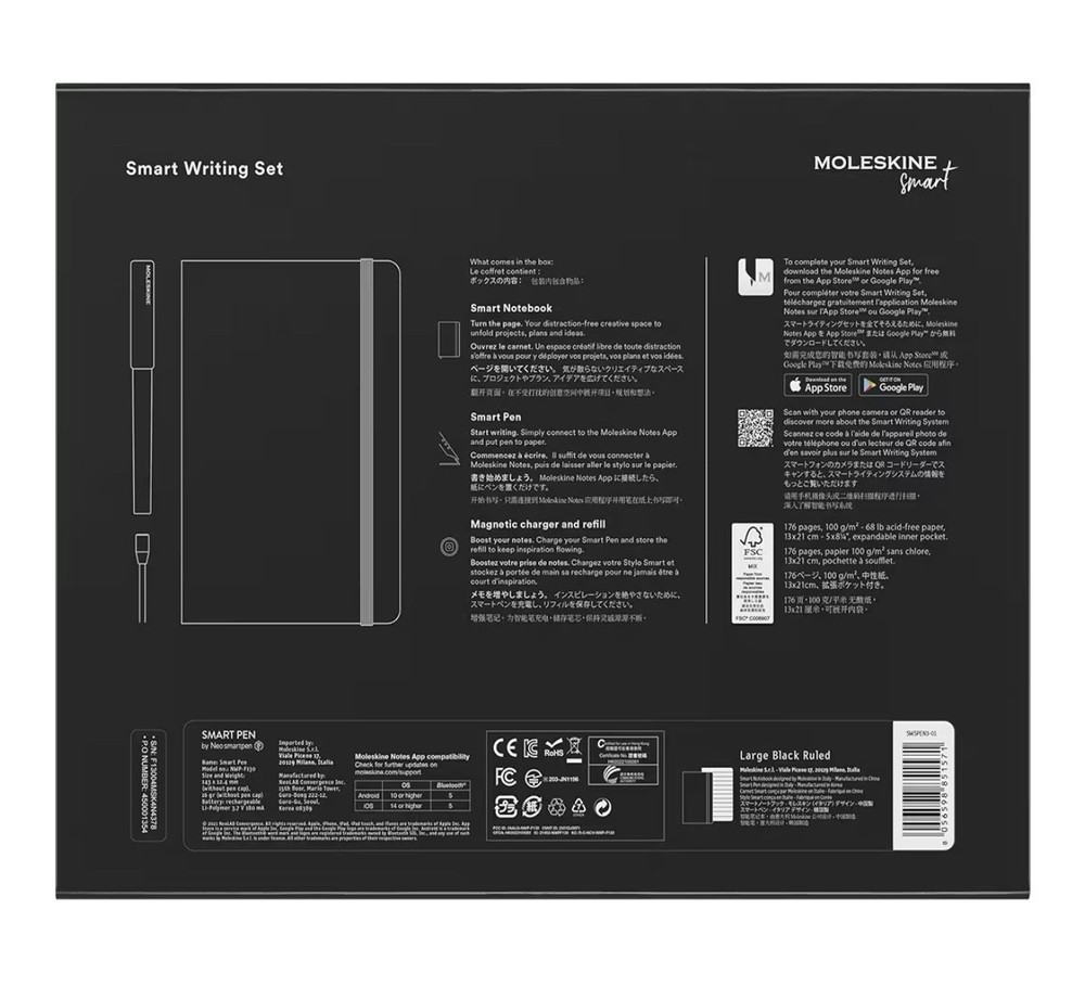 Moleskine Smart Writing Set Smart Notebook & New Smart Pen (2022)