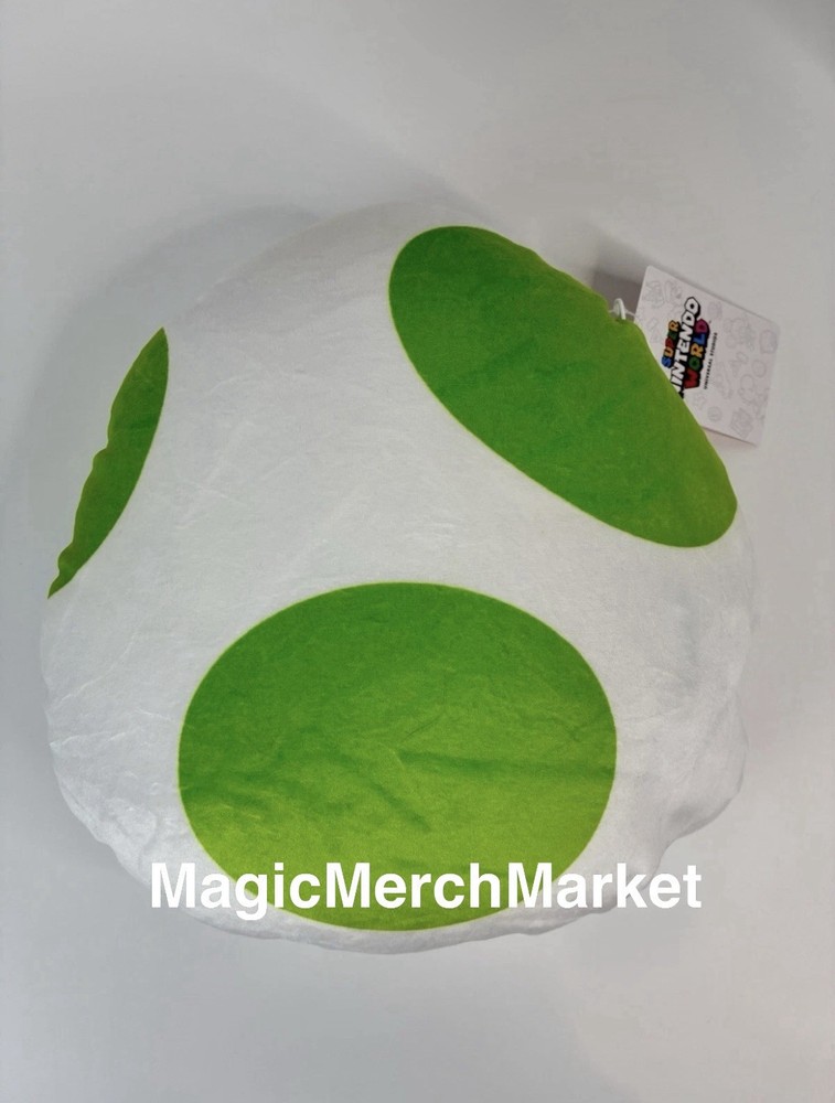 Universal Studios Super Nintendo World Yoshi Egg Reversible Plush Pillow