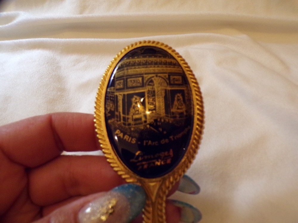 VTG Limoges Hand Held Mirror
