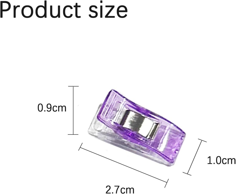 GDMINLO 100 Pack Multipurpose Sewing Clips for Quilting and Crafts Assorted