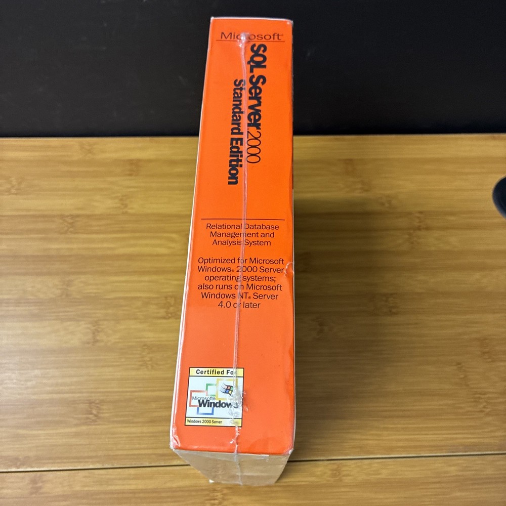 Microsoft SQL Server 2000 Standard Edition (includes 5 Client Access) New Sealed