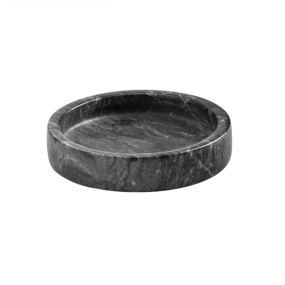 Marble Wine Bottle Coaster Solid Stone Barware Champagne Holder 10cm Black