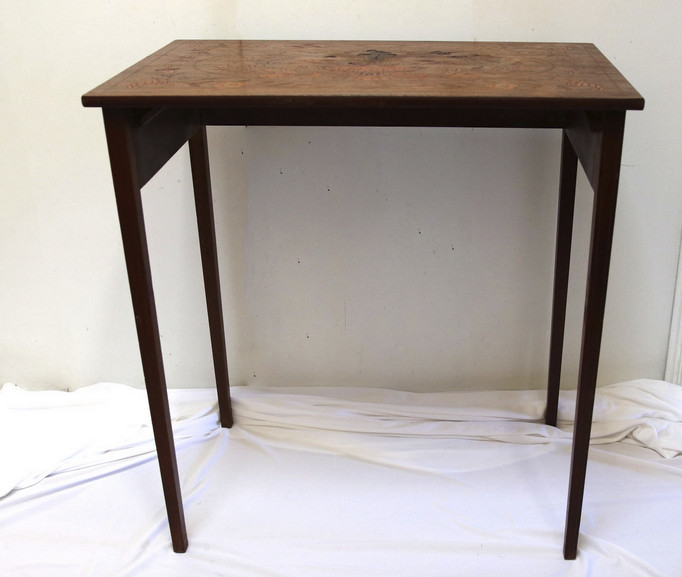 19th Century Inlay Walnut Marquetry Writing Table - Project!