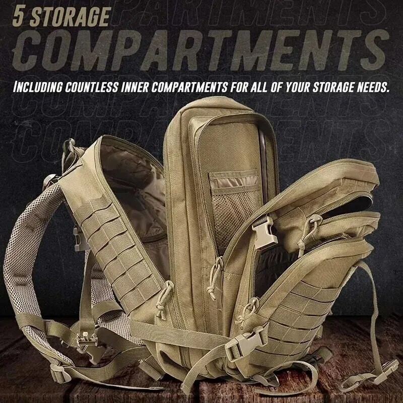 Outdoor Canvas Heavy Duty Hiking Backpack