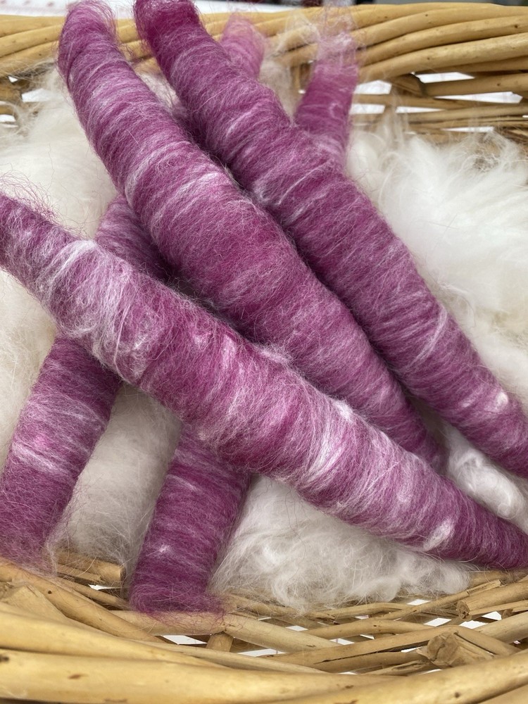 Angora Rolags | Corridale•Angora Custom Blend 4oz! Easy To Spin