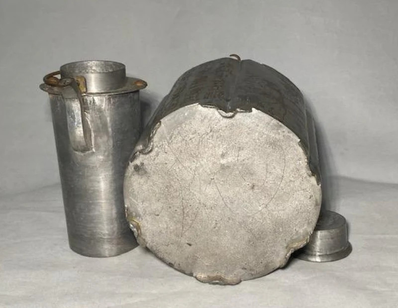 Antique Pewter Wine Warmer