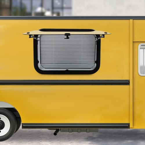 RV Push Out Window Exit Window Rectangular Trailers Vans Trucks Venting Window