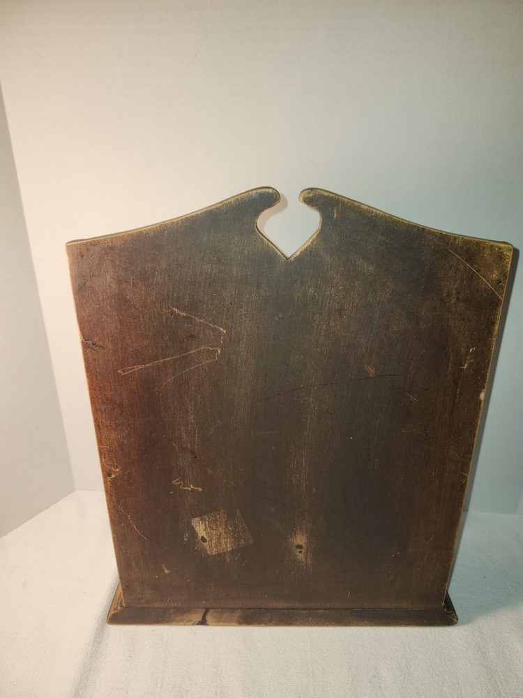 VINTAGE SOLID WOODEN LETTER HOLDER FOR MAIL