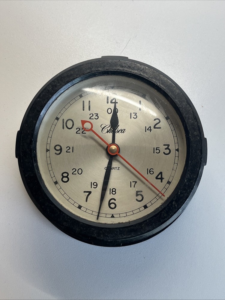 SET-Bakelite Chelsea Ship's Clock & Barometer 4" Card