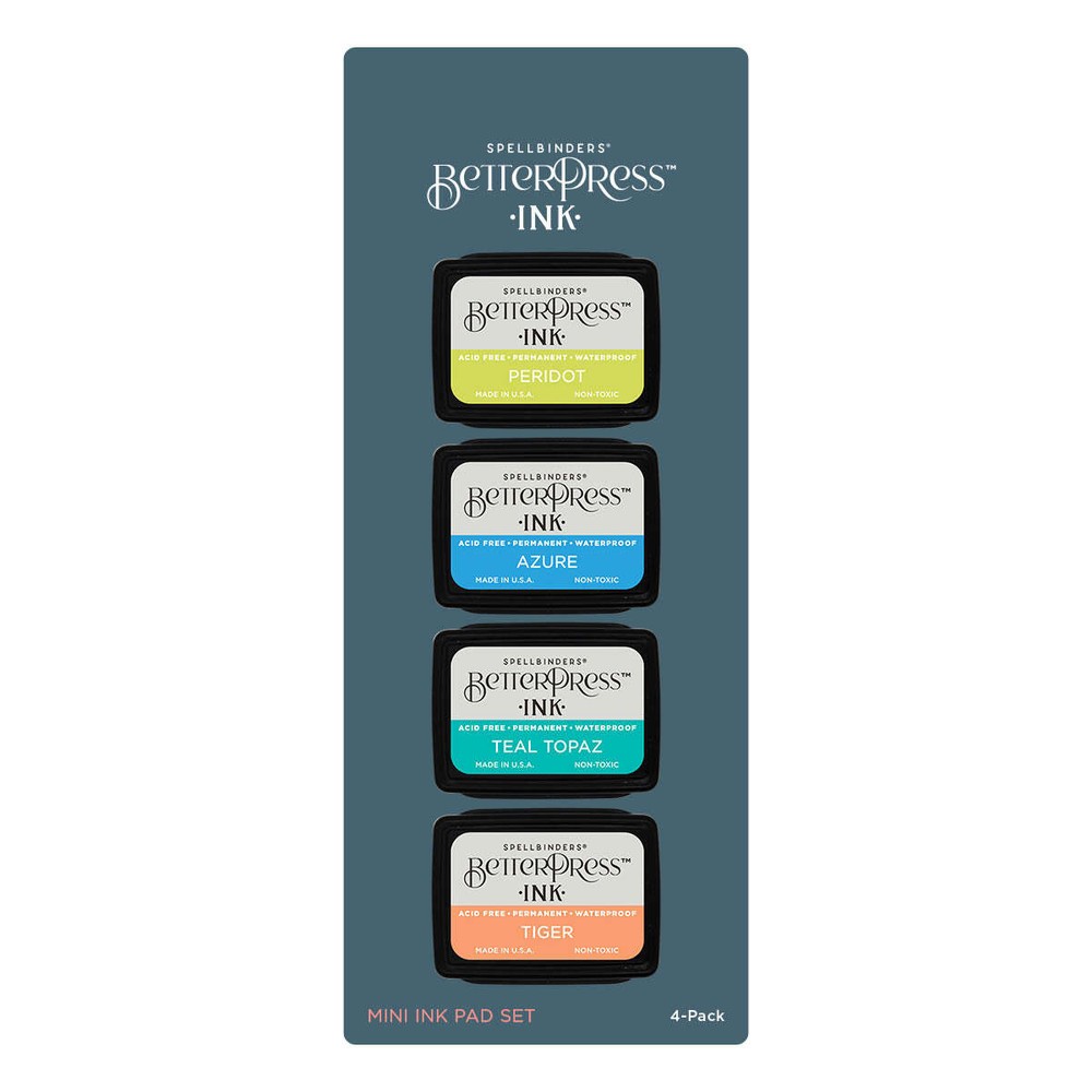 Spellbinders - BetterPress Ink Mini Set - Tropical BPI-022